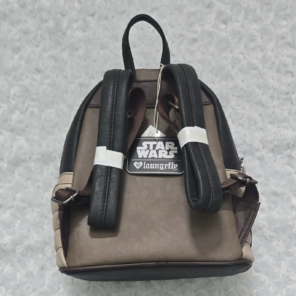Loungefly Star Wars Brown, Tan & Black Mini Backpack